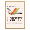 Art-Poster - Astronomy Club - Florent Bodart - Cadre bois chêne