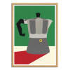 Art-Poster - Espresso Italiano - Rosi Feist - Cadre bois chêne