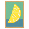 Art-Poster - Lemon Slice - Rosi Feist - Cadre bois chêne