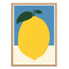 Art-Poster - Yellow Lemon - Rosi Feist - Cadre bois chêne