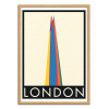 Art-Poster - London The Shard - Rosi Feist - Cadre bois chêne