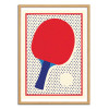 Art-Poster - Ping Pong Dots - Rosi Feist - Cadre bois chêne
