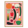 Art-Poster - Thanksgiving old pink - Rosi Feist - Cadre bois chêne