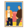 Art-Poster - Cliff and Rick - Rosi Feist - Cadre bois chêne