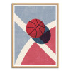 Art-Poster - Basketball Outdoor - Daniel Coulmann - Cadre bois chêne