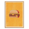 Art-Poster - Fast Food Burger - Daniel Coulmann - Cadre bois chêne