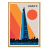Art-Poster - London 12 - Bo Lundberg - Cadre bois chêne
