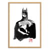 Art-Poster - Batman and cat - Pechane Sumie - Cadre bois chêne