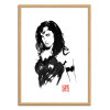 Art-Poster - Wonder Woman - Pechane Sumie - Cadre bois chêne