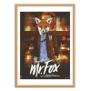 Art-Poster - Fantastic Mr Fox - Joshua Budich - Cadre bois chêne