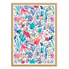 Art-Poster - Watercolor Colar Reef - Ninola - Cadre bois chêne