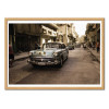 Art-Poster - Old Havana Street - Alper Uke - Cadre bois chêne