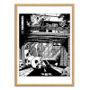 Art-Poster - Tokyo Skull - Paiheme studio - Cadre bois chêne