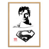 Art-Poster - Superman - Pechane Sumie - Cadre bois chêne