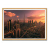 Art-Poster - Dubai Sunset - Naiju Varghese - Cadre bois chêne