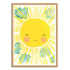 Art-Poster - Matahari Sun - Treechild - Cadre bois chêne