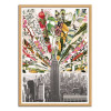 Art-Poster - Vintage blooming New-York - Bianca Green - Cadre bois chêne