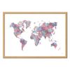 Art-Poster - Painted World Map - Laura O'Connor