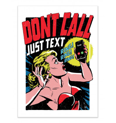 Art-Poster - Don't call Just text - Butcher Billy