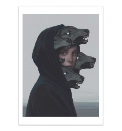 Art-Poster - Wolf pack - Yuri Shwedoff