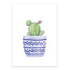 Art-Poster - The cactus and the blue pot - Seven trees