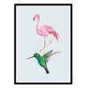 Art-Poster - The hummingbird and the flamingo - Seven trees