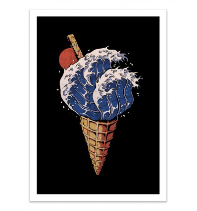 Art-Poster - Kanagawa Ice cream - Ilustrata