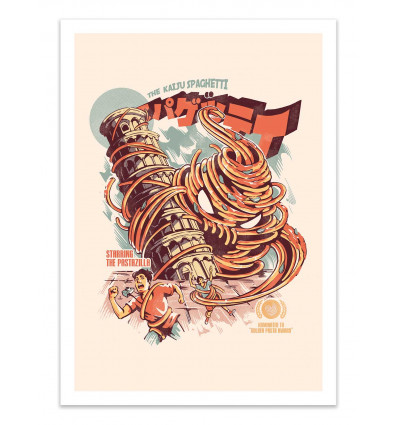 Art-Poster - The Kaiju Spaghetti - Ilustrata