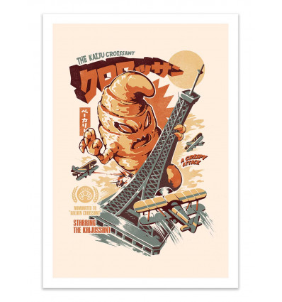 Art-Poster - The Kaiju Croissant - Ilustrata