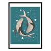 Art-Poster - Love whales - Dary Maltseva