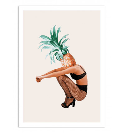 Art-Poster - Pineapple girl - Jonas Loose