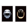 2 Art-Posters 30 x 40 cm - Daft Chrome and Gold - Rubiant