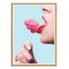 Art-Poster - Licking brain - Artem Pozdnyakov