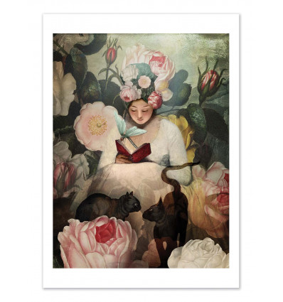Art-Poster - The reading - Catrin Welz-Stein