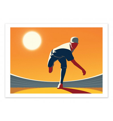 Art-Poster - Baseball Pitcher - Joey Guidone