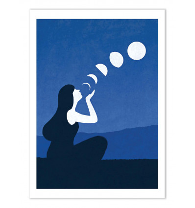 Art-Poster - Moon phases - Joey Guidone