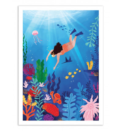 Art-Poster - Diving - Maja Tomljanic