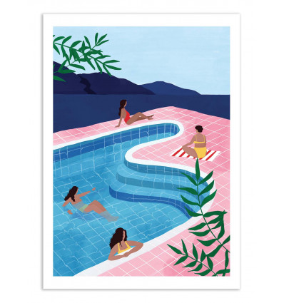 Art-Poster - Pool ladies - Maja Tomljanic