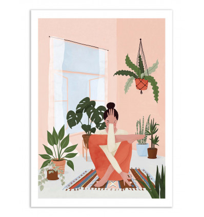 Art-Poster - Yoga and plants - Maja Tomljanic