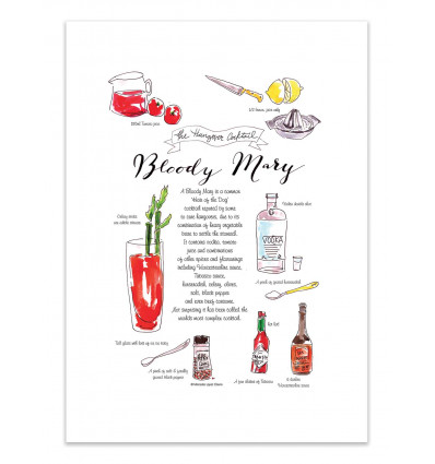 Art-Poster - Bloody Mary - Mercedes Lopez Charro