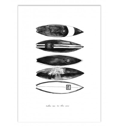 Art-Poster - Fashion surfboards - Mercedes Lopez Charro