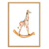 Art-Poster - Rocking Giraffe - Mercedes Lopez Charro