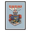 Art-Poster - Super Sushi Robot - Vincent Trinidad