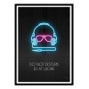 Art-Poster - Do not disturb DJ at work - Rubiant