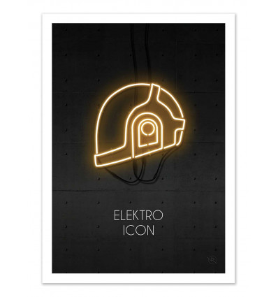 Art-Poster - Electro Icon Gold - Rubiant