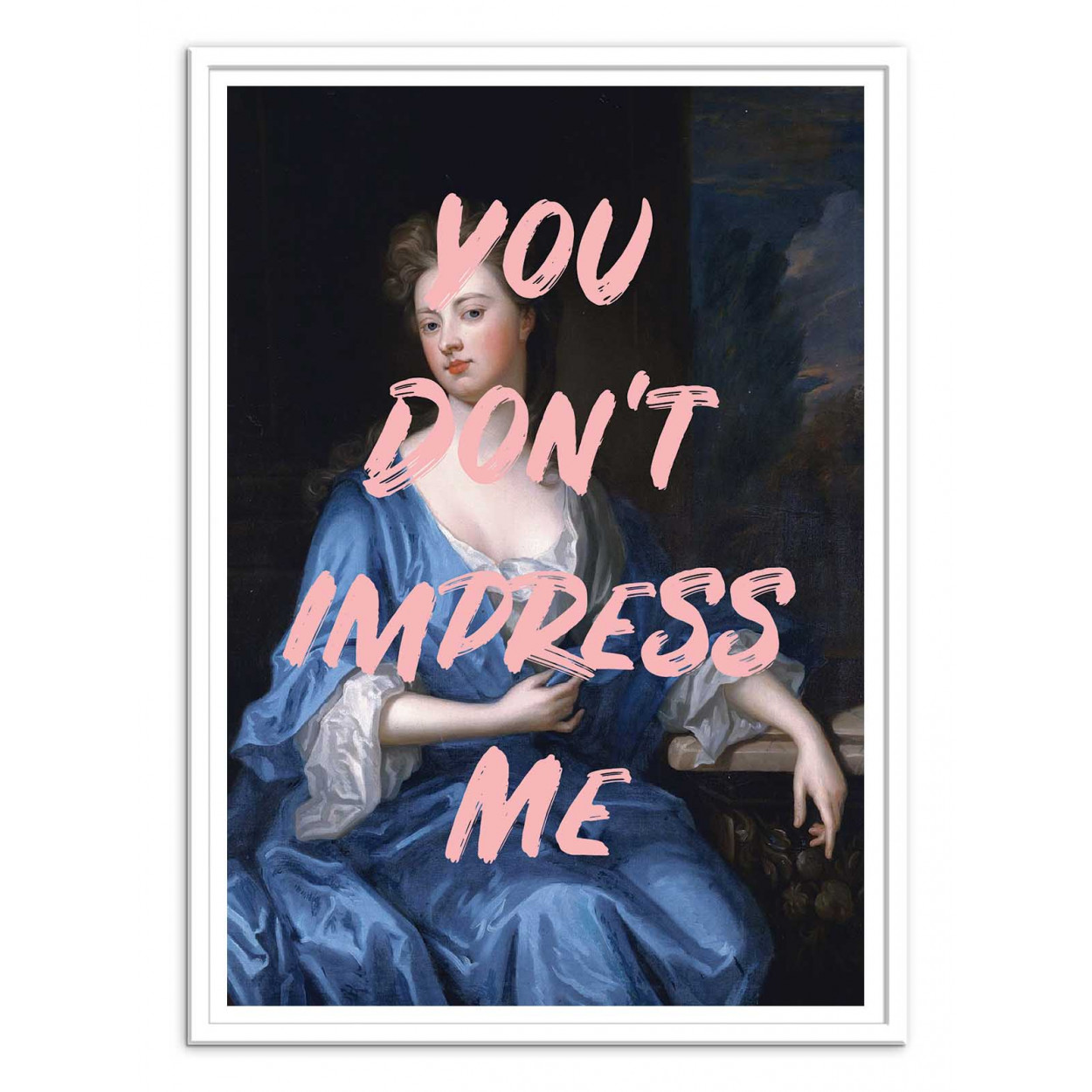Art-Poster Classic to Pop Illustration - You don't impress me - Ruby and B
