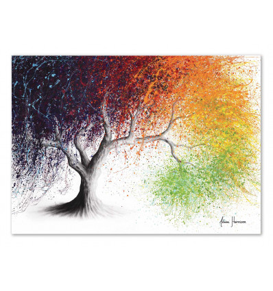 Art-Poster - Rainbow seasons tree - Ashvin Harrison