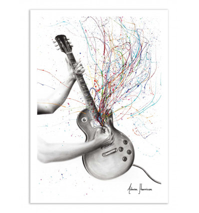 Art-Poster - The star guitar - Ashvin Harrison