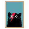 Art-Poster - Cat Bowie Black - Doozal