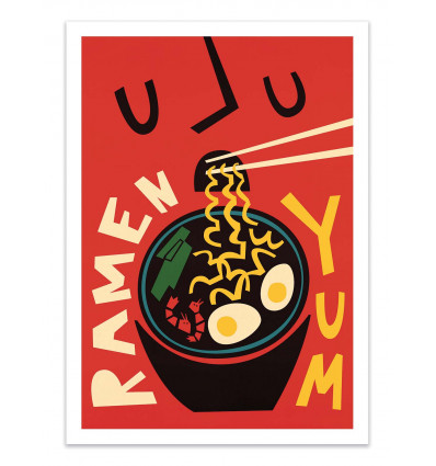 Art-Poster - Yum Ramen - Fox and Velvet